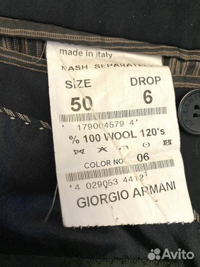 Пиджак мужской Armani шерсть 50-52р