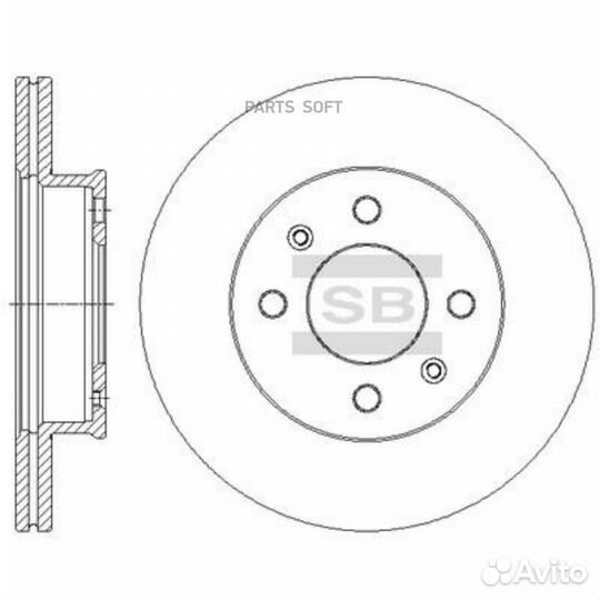 Sangsin brake SD1090 Диск тормозной hyundai getz 1