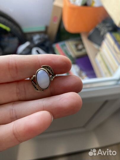 Винтажное кольцо. Лунный камень