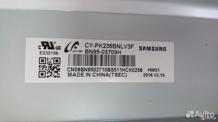 Запчасти от LED монитора Samsung C24F390FHI 24