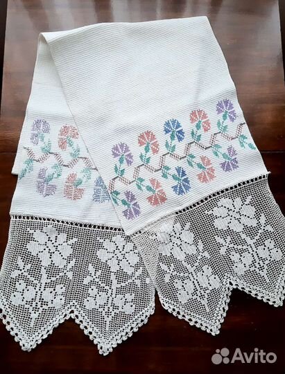 Ручное кружево полотенце/ручник