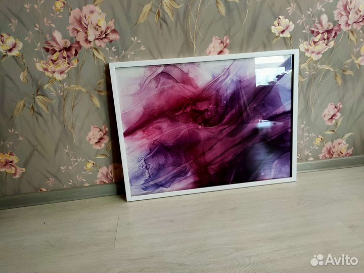 Картина в рамке абстракция 77*58