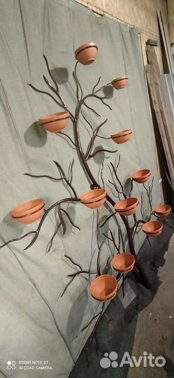 Стойка для цветов настенная