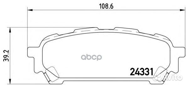 Колодки тормозные P78014 Brembo