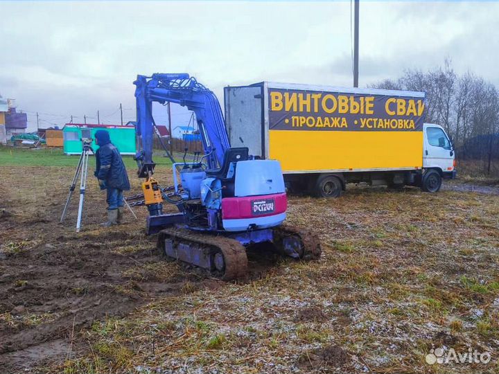 Фундамент свайный-винтовой под ключ