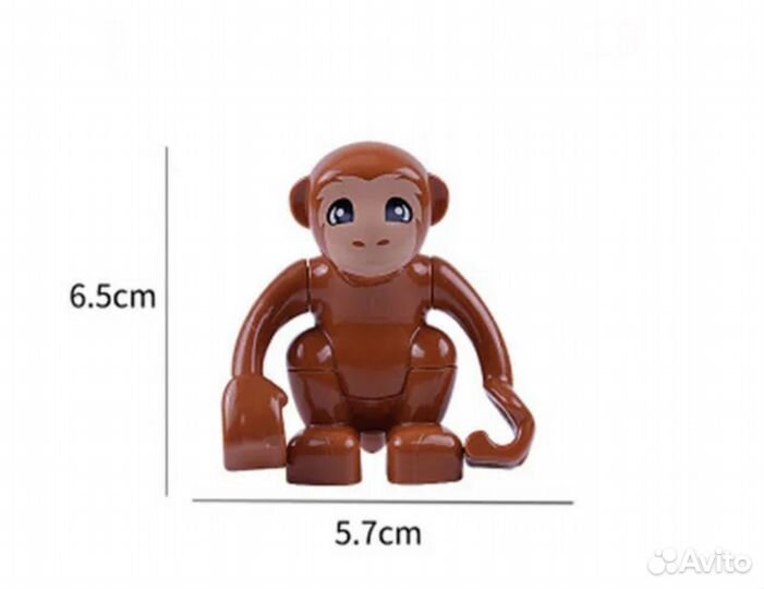 Фигурки животных, обезьянки 2шт, игрушки для детей