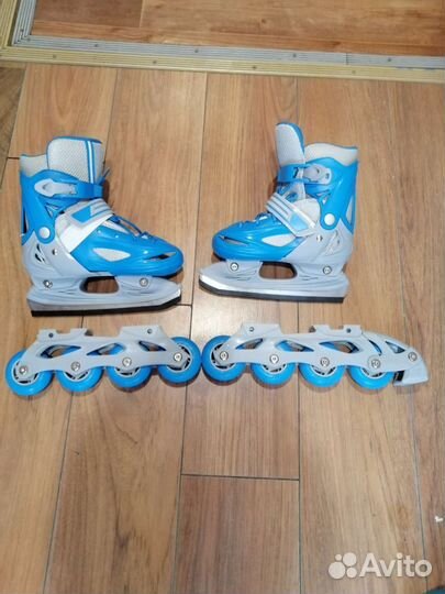 Роликовые коньки детские раздвижные