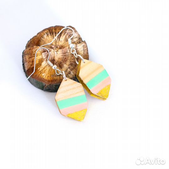 Серьги Карамель