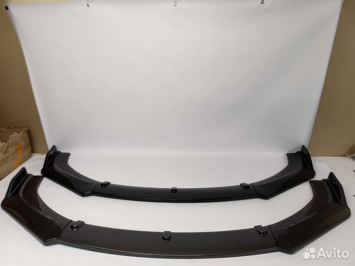 Губа переднего бампера универсальная