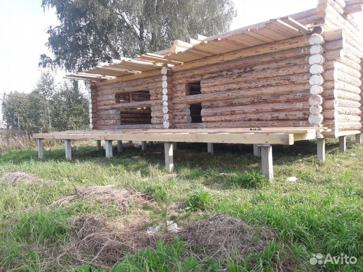 Срубы на заказ из зимнего леса