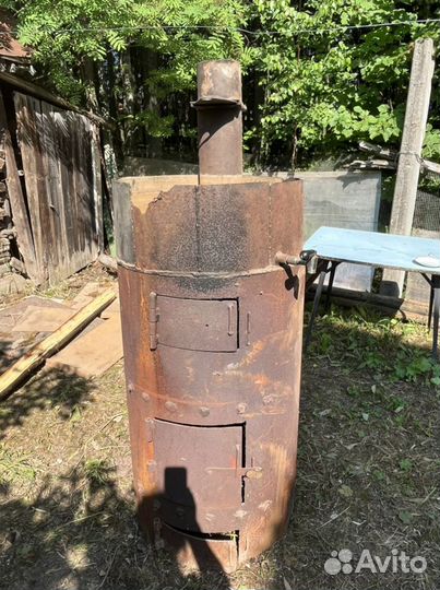 Печь с баком