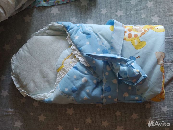 Конверт на выписку летний для мальчика