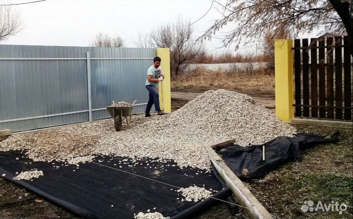 Щебень, песок, отсев, гпс