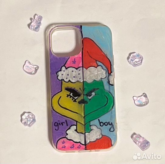 Чехол на телефон ручной работы