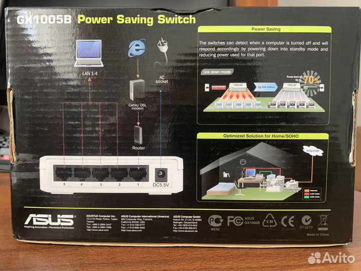 Коммутатор asus GX1005B