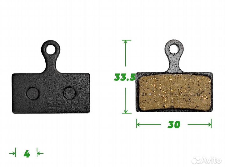 Колодки тормозные велосипедные Rider Ace 002