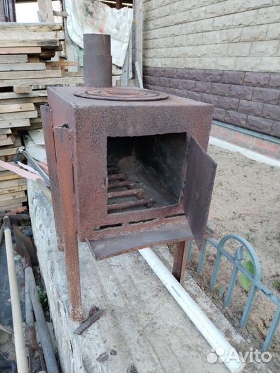 Печка буржуйка на дровах