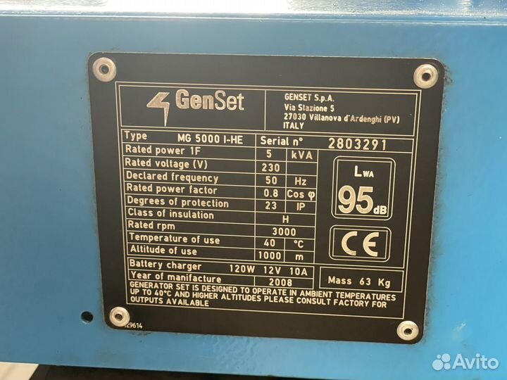 Генератор бензиновый genset honda 5квт