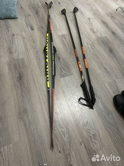 Лыжные ботинки с палками innovation