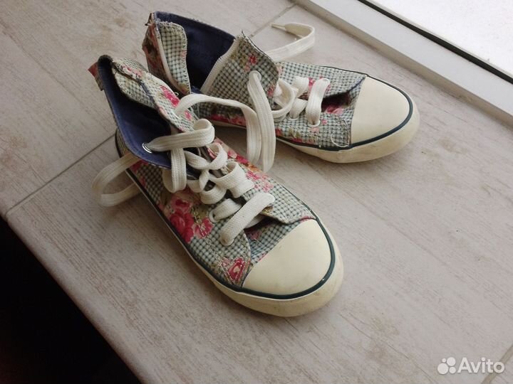 Кеды тканевые детские