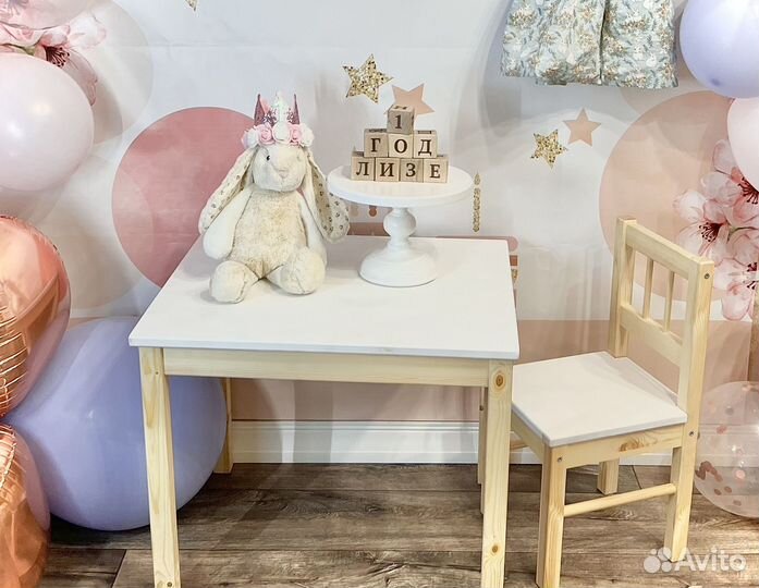 Детский стол и стул IKEA Svala