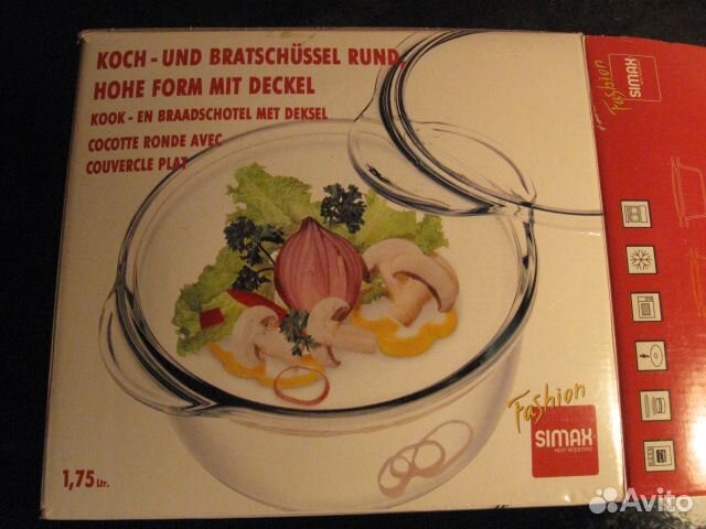 Новая кастрюля стеклянная