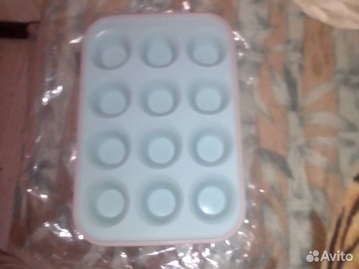 Силиконовая форма для маффинов и кексов