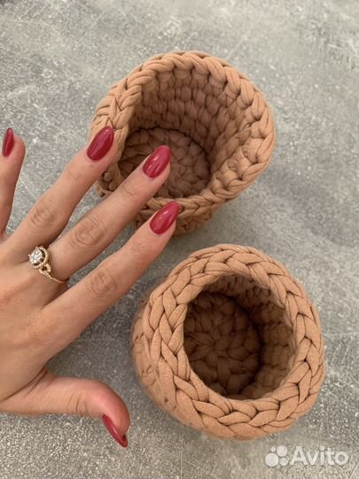 Корзинка плетеная для хранения мелочей