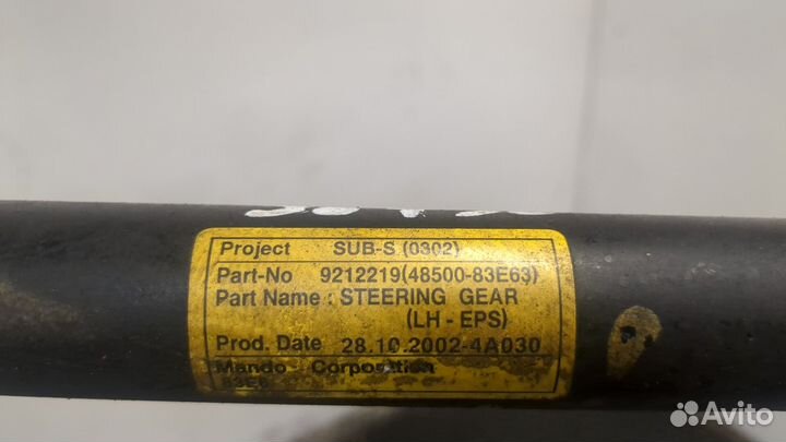 Рейка рулевая без г/у Opel Agila, 2002