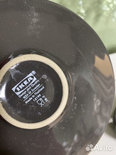 Чашка с блюдцем IKEA