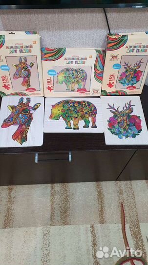 Деревянные арт пазлы