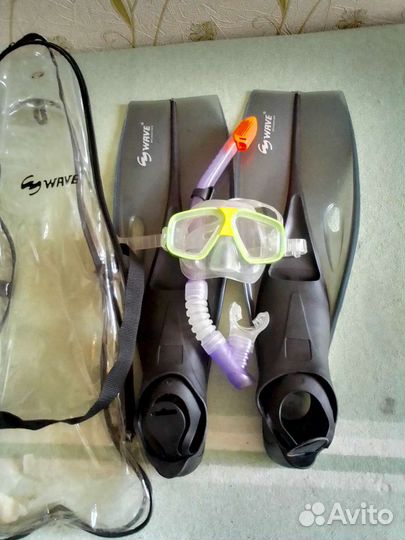 Ласты, маска и трубка для дайвинга