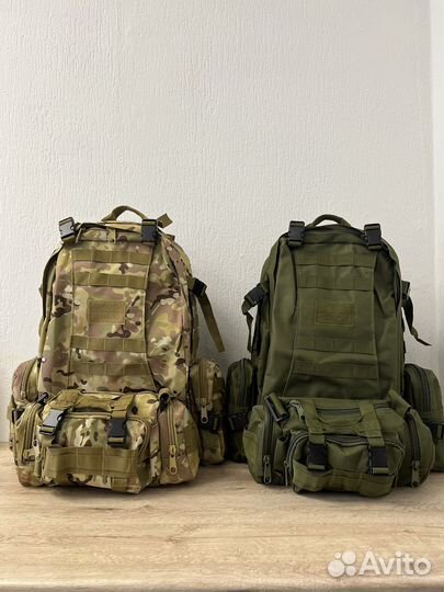 Рюкзак 55 литров (мох, олива, мультикам)