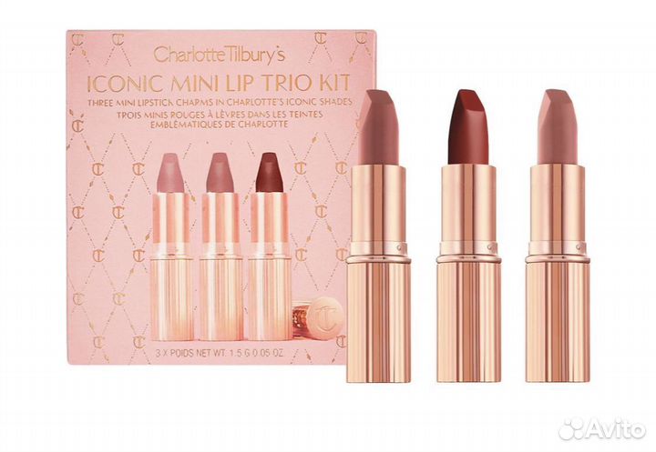 Набор помад Charlotte Tilbury iconic mini trio