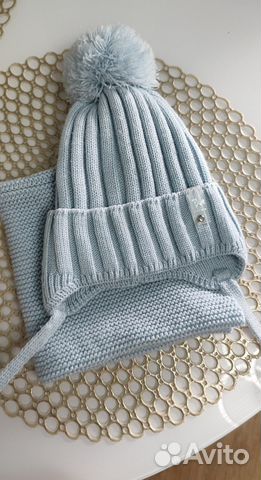 Комплект шапка и снуд детский