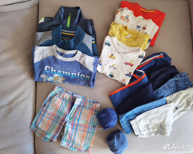 Вещи пакетом на мальчика 86 92