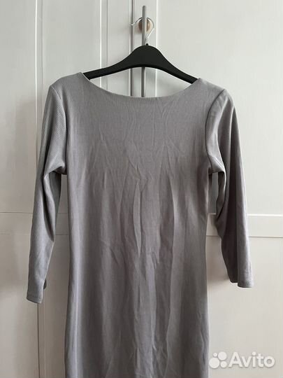 Платье в рубчик