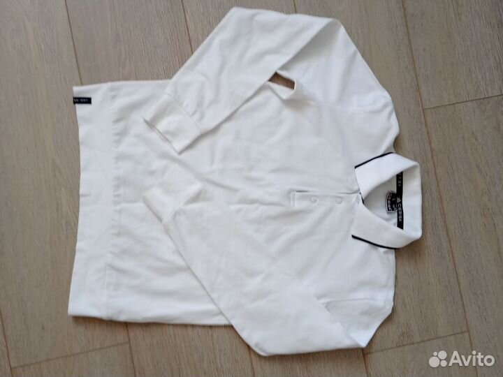 Рубашка школьная белая на мальчика 140 рост