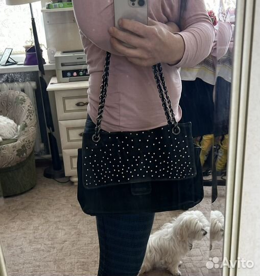 Сумка женская натуральная замша