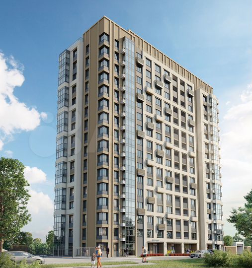 2-к. квартира, 42,4 м², 10/16 эт.