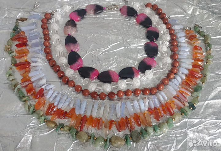 Бусы натур камни