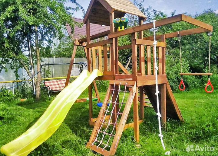 Детская деревянная площадка