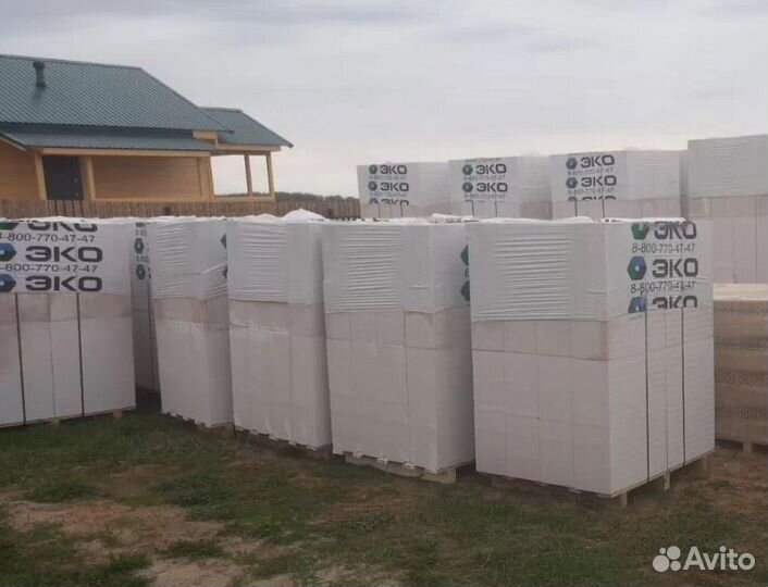 Газобетон от производителя эко D600 B3,5 250x100x600