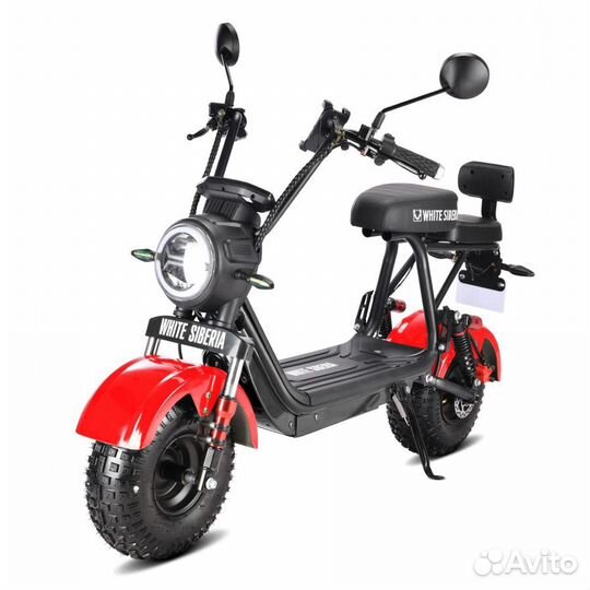 Электроскутер white siberia mini R 2.0 RED