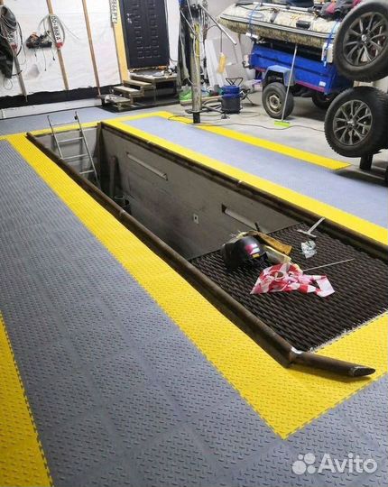 Модульная плитка пвх для гаража