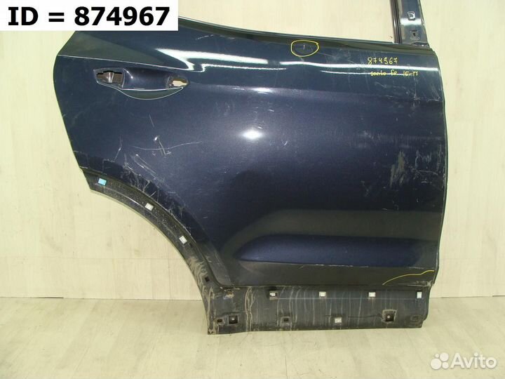 Дверь задняя правая Hyundai Santa Fe