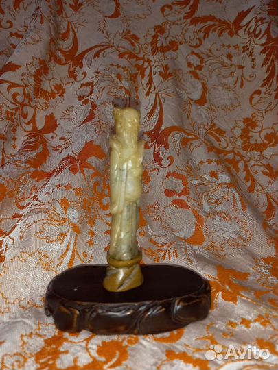 Старинная китайская статуэтка мудрец философ. 19 в