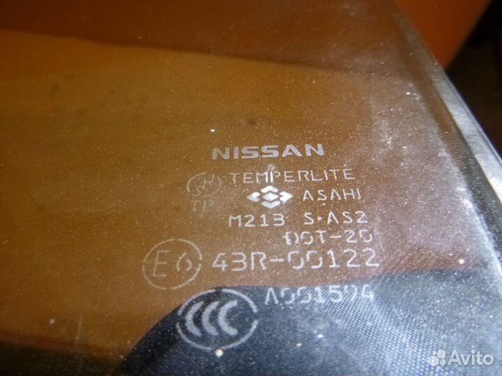 Стекло двери задней левой nissan X-trail (T30) 200