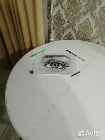 Рисунок. Карандаш, гелевая ручка. Лист А4