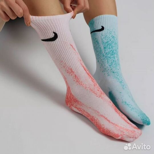 Носки Nike Tie dye высокие в подарочной упаковке